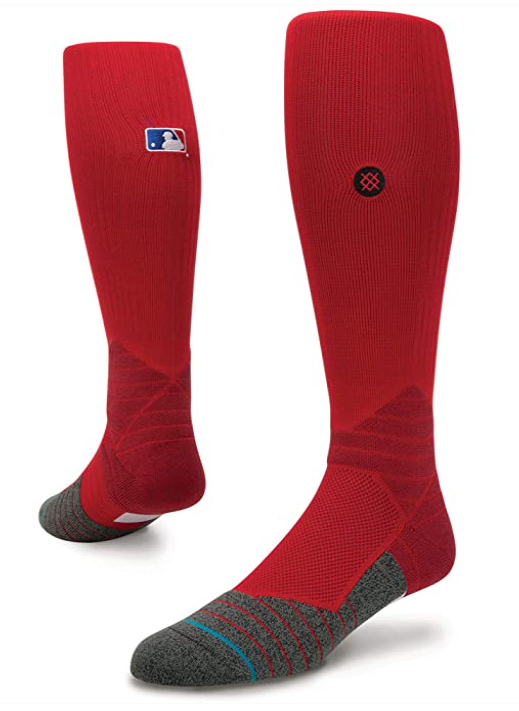 Men's MLB Baseball Diamond Pro OTC On Field Red Knee Socks - Size Large