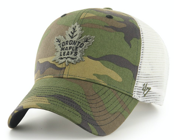 Men's Toronto Maple Leafs Branson Camouflage Mesh '47 MVP Adjustable Hat Cap