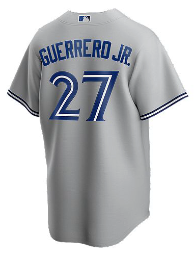 Men's Toronto Blue Jays Vladimir Guerrero Jr. Road Grey MLB Baseball Player Jersey