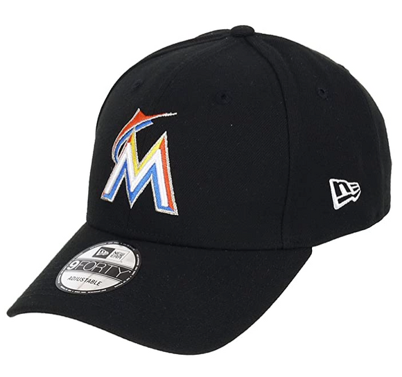 Miami Marlins New Era Men's League 9Forty MLB Baseball Adjustable Hat