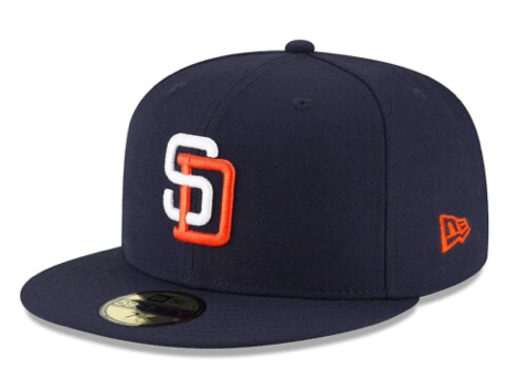 Men's San Diego Padres New Era Retro Navy MLB Baseball 59FIFTY Fitted Hat