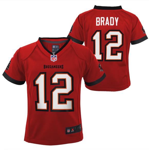Toddler Nike Tom Brady Red Tampa Bay Buccaneers Game NFL Home Football Jersey
