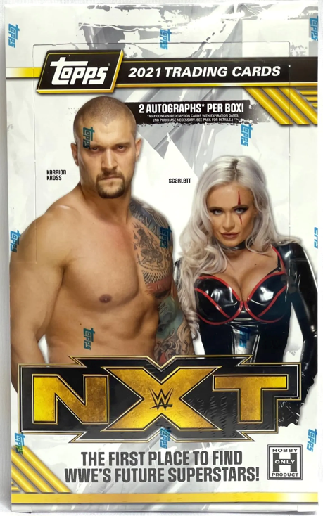 2021 Topps WWE NXT Wrestling Hobby Box 18 Packs Per Box, 7 Cards Per Pack