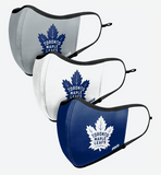 Toronto Maple Leafs NHL Hockey Foco Pack of 3 Adult Sports Face Covering Mask
