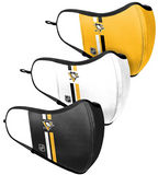 Pittsburgh Penguins NHL Hockey Foco Pack of 3 Adult Sports Face Covering Mask