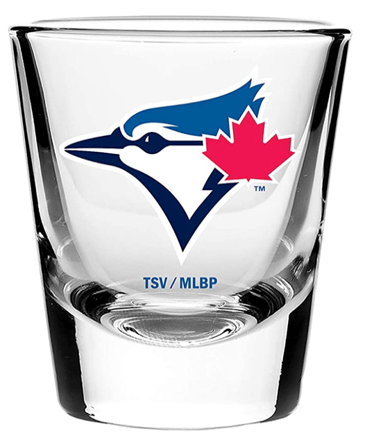 Toronto Blue Jays Current Logo MLB Basketball 2oz Collector's Shot Glass