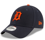 Detroit Tigers Road Orange New Era Men's League 9Forty MLB Baseball Adjustable Hat