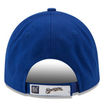 Milwaukee Brewers Alternate New Era Men's League 9Forty MLB Baseball Adjustable Hat - Navy