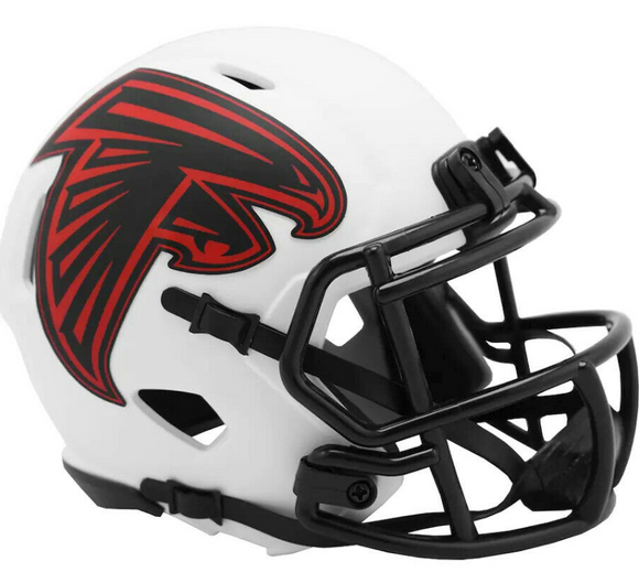 Atlanta Falcons Riddell White Lunar Eclipse Full Size Replica NFL Football Helmet