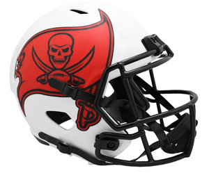 Tampa Bay Buccaneers Riddell White Lunar Eclipse Full Size Replica NFL Football Helmet
