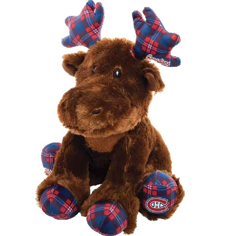 Montreal Canadiens NHL Hockey 12-inch Plaid Moose Plush by Forever Collectibles