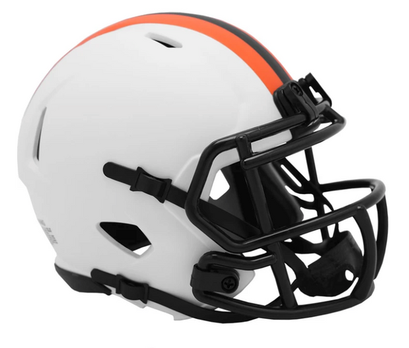 NFL Football Riddell Cleveland Browns Alternate Lunar Eclipse Mini Revolution Speed Replica Helmet