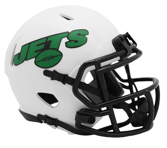 NFL Football Riddell New York Jets Alternate Lunar Eclipse Mini Revolution Speed Replica Helmet