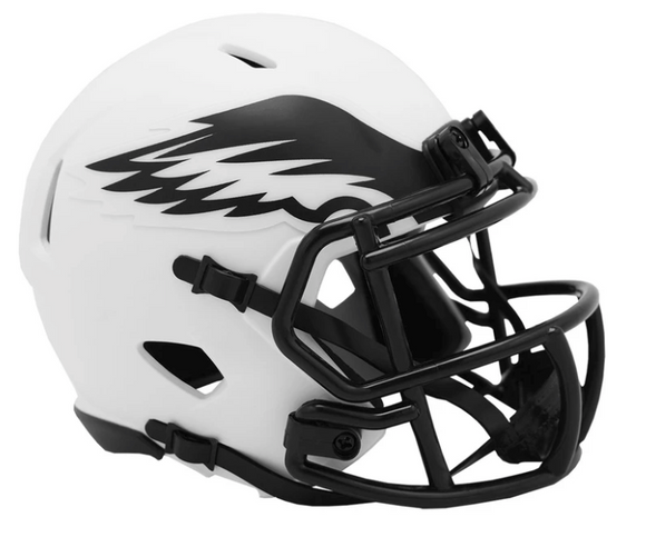 NFL Football Riddell Philadelphia Eagles Alternate Lunar Eclipse Mini Revolution Speed Replica Helmet