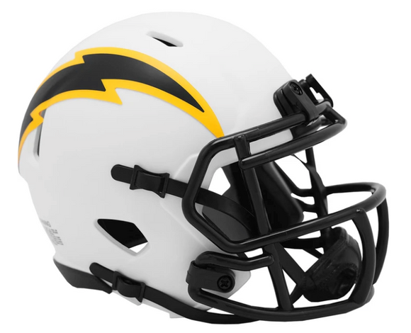 NFL Football Riddell Los Angeles Chargers Alternate Lunar Eclipse Mini Revolution Speed Replica Helmet
