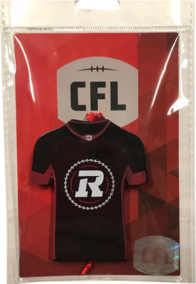 Ottawa Redblacks CFL Football Resin Jersey with Satin Ribbon Christmas Tree Ornament