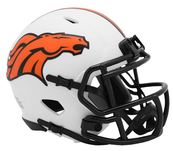 NFL Football Riddell Denver Broncos Alternate Lunar Eclipse Mini Revolution Speed Replica Helmet
