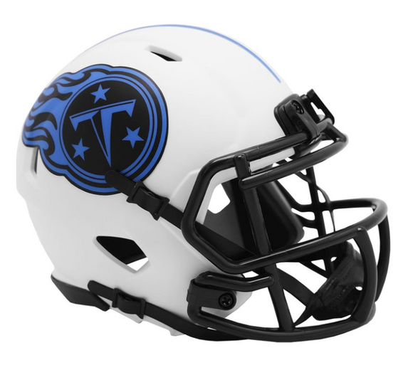 NFL Football Riddell Tennessee Titans Alternate Lunar Eclipse Mini Revolution Speed Replica Helmet