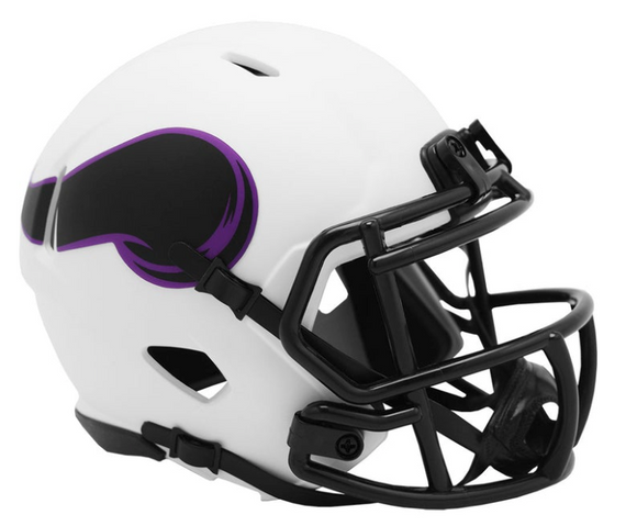 NFL Football Riddell Minnesota Vikings Alternate Lunar Eclipse Mini Revolution Speed Replica Helmet