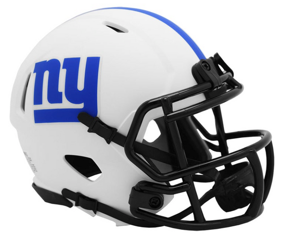 NFL Football Riddell New York Giants Alternate Lunar Eclipse Mini Revolution Speed Replica Helmet