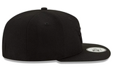 Paper Planes Blackout Crown Old School 9Fifty Snapback Black on Black New Era Hat Cap