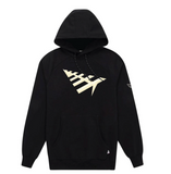 Paper Planes - All Point Black Hooded Sweatshirt Gold Logo - Multiple Sizes