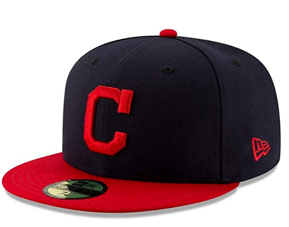 Men's Cleveland Indians New Era Navy Red 2019 Home Authentic Collection On-Field 59FIFTY Fitted Hat