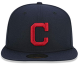 Men's Cleveland Indians New Era Navy 2017 Road Authentic Collection On-Field 59FIFTY Fitted Hat
