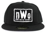 NWO New World Order WWE Wrestling New Era 59Fifty Fitted Black White Hat Cap