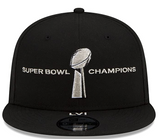 New Era Men's Black Los Angeles Rams Super Bowl LVI Champions Parade 9FIFTY Snapback Adjustable Hat