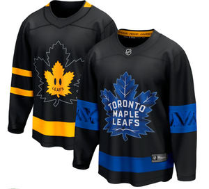 Men's Toronto Maple Leafs Fanatics Branded Black - Alternate Premier Breakaway Reversible Blank Jersey