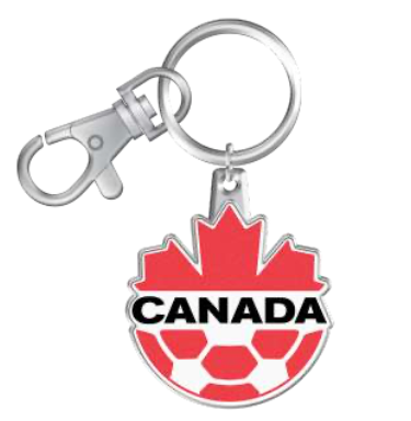 Team Canada International Soccer Team Logo Collectors Keychain Key Chains
