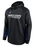 Men's Toronto Maple Leafs Fanatics Branded Black Alternate Logo Locker Room - Pullover Hoodie