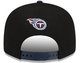 Men's Tennessee Titans New Era Black/Navy 2022 NFL Draft 9FIFTY Snapback Adjustable Hat