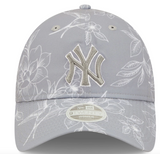 Women's New York Yankees New Era Gray Botanic 9TWENTY Adjustable Hat