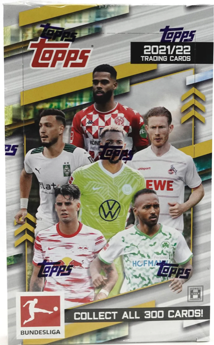 2021/22 Topps Bundesliga Soccer Hobby Box 24 Pack per Box, 8 Cards Per Box