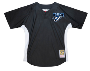 Men's Toronto Blue Jays Roy Halladay Mitchell & Ness Black Cooperstown Collection Batting Practice Jersey