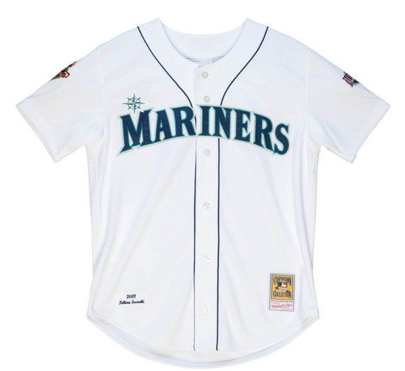 2001 Ichiro Suzuki Seattle Mariners Mitchell & Ness Cooperstown Collection MLB Authentic Jersey