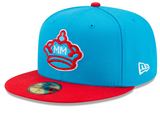 Men's Miami Marlins New Era Blue/Red MLB Baseball City Connect 59FIFTY Fitted Hat