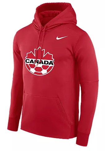 Team Canada Soccer Men's Nike Therma Pullover Hoodie - Red