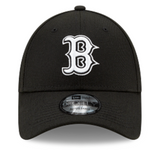 Boston Red Sox New Era Men's League 9Forty MLB Baseball Adjustable Hat - Black & White