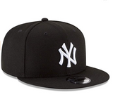 New York Yankees MLB New Era 9Fifty Black & White Snapback Hat Cap