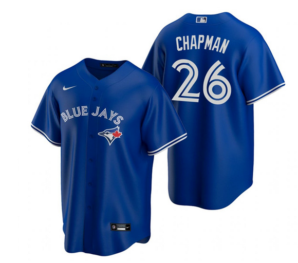 Men's Toronto Blue Jays Matt Chapman Royal Alternate MLB Baseball Player Replica Jersey