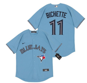 Toronto Blue Jays Bo Bichette Nike Child Powder Blue Replica Player - –  Bleacher Bum Collectibles