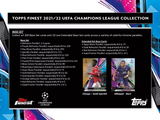 2021/22 Topps Finest UEFA Champions League Soccer Hobby Box 2 Mini Boxes Per Display, 6 Packs Per Mini Box, 5 Cards Per Pack