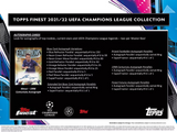 2021/22 Topps Finest UEFA Champions League Soccer Hobby Box 2 Mini Boxes Per Display, 6 Packs Per Mini Box, 5 Cards Per Pack