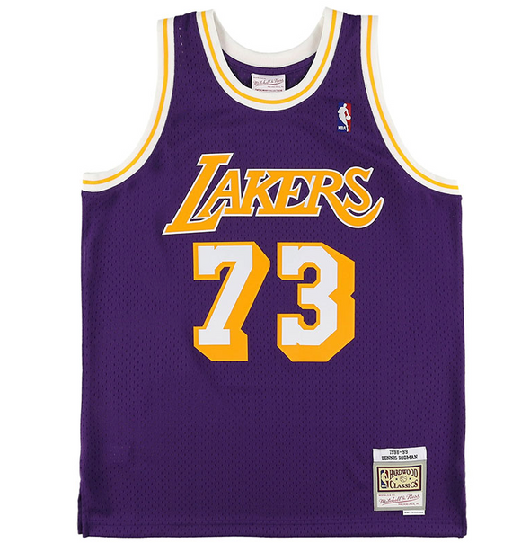 Dennis Rodman Los Angeles Lakers Mitchell & Ness 1998-99 Hardwood Clas –  Bleacher Bum Collectibles