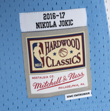 Men's Denver Nuggets Nikola Jokic Mitchell & Ness Blue 2016-17 Hardwood Classics Swingman Jersey