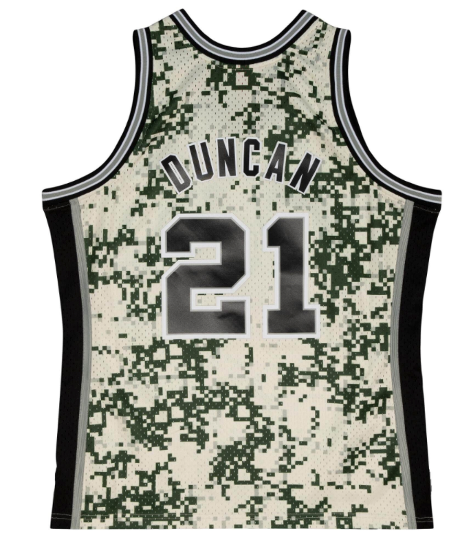 Tim duncan camo shop jersey