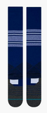 Men's MLB Baseball Diamond Pro OTC On Field Stripe White & Blue Socks - Size Large